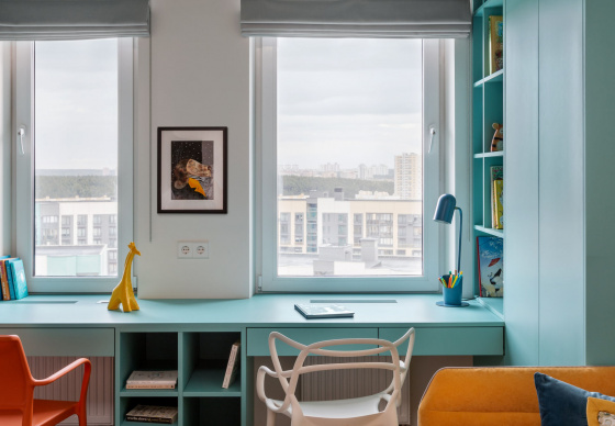 Дизайн интерьера квартиры «Вдохновленные Мондрианом»