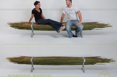 Бамбуковая скамейка от Гала Бэн-Арава