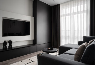 Интерьер квартиры «White and black»