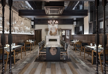 Интерьер ресторана Белорусской кухни «Бульбашы»