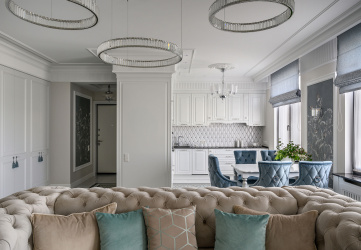 Интерьер квартиры «Лазурная лёгкость»