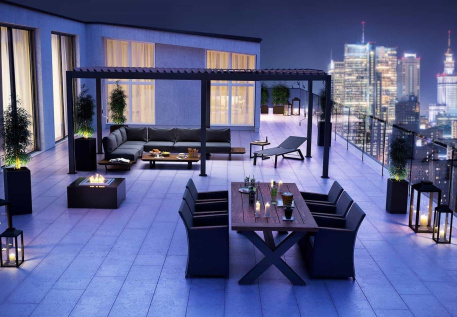 Терраса на эксплуатируемой кровле как часть архитектурного проекта