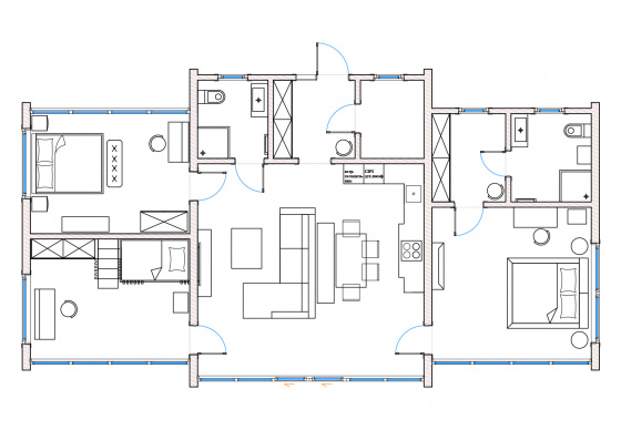 План модульного дома