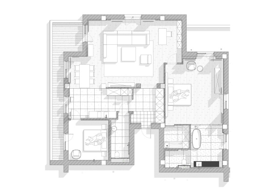Дизайн интерьера квартиры «Korni»