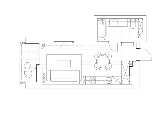 Интерьер квартиры «PATTERN apartment»