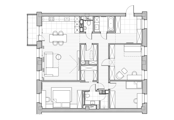 Интерьер квартиры «Greige apartment»