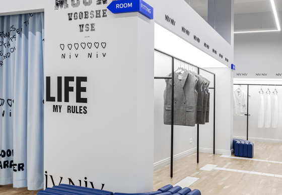 Интерьер шоурума «talk to clothes project»