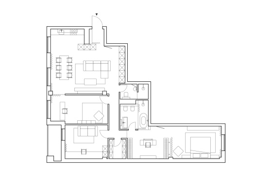 Интерьер квартиры «MM|VV apartment»