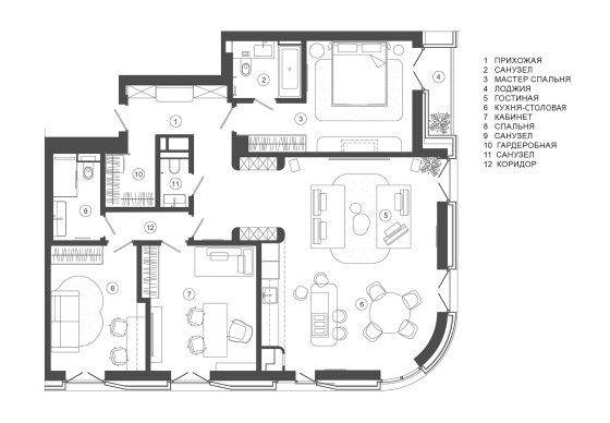 Интерьер квартиры «DEPO. Дизайн квартиры»