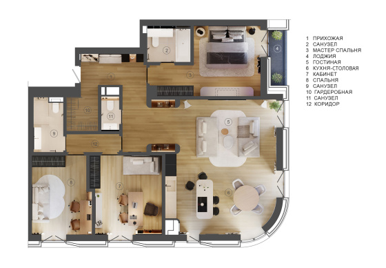 Интерьер квартиры «DEPO. Дизайн квартиры»