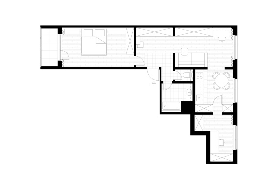 Интерьер квартиры «PATCHWORK apartment»