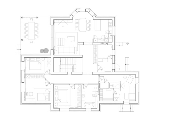 Интерьер дома «Сквозь стены»
