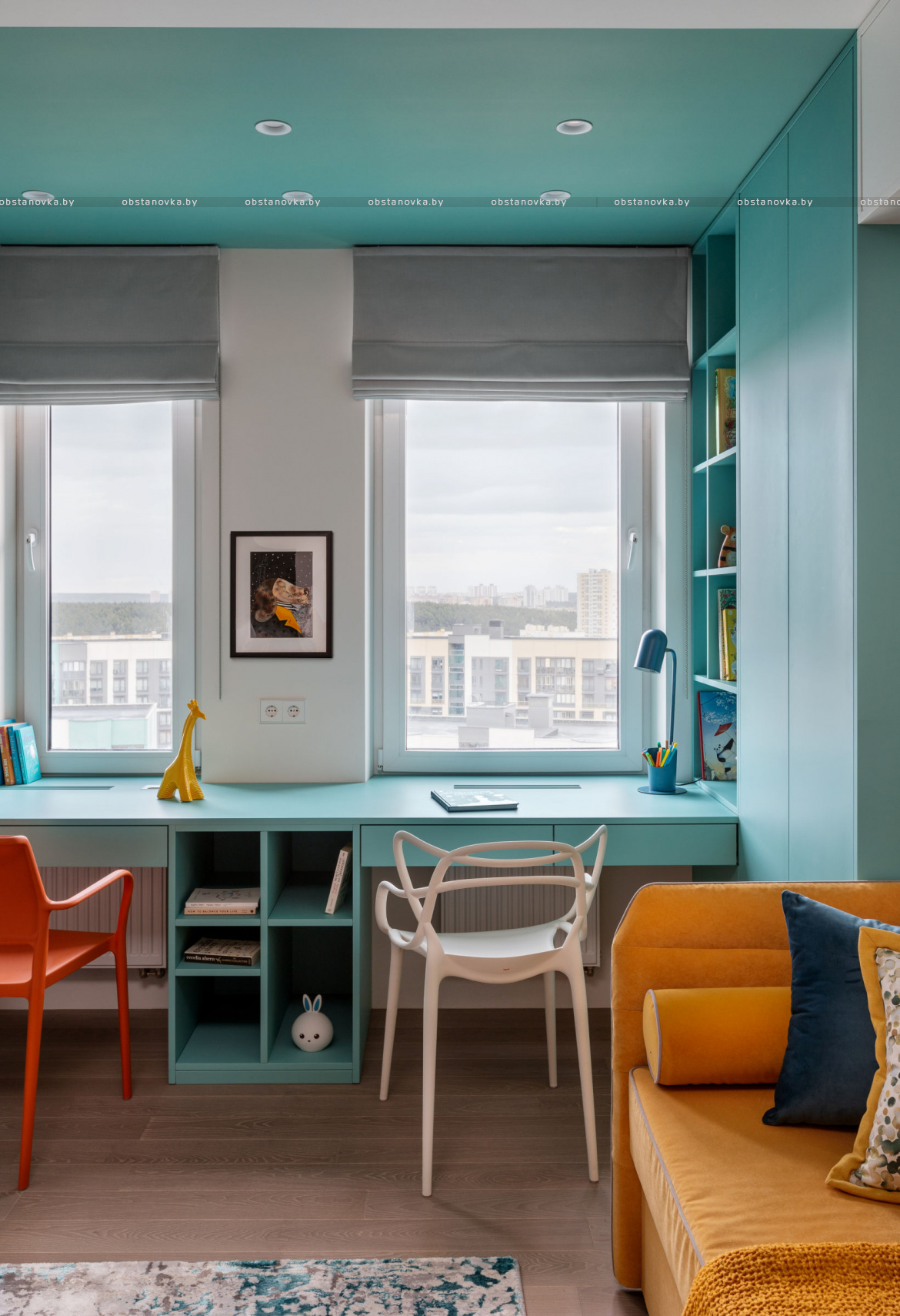 Дизайн интерьера квартиры «Вдохновленные Мондрианом»