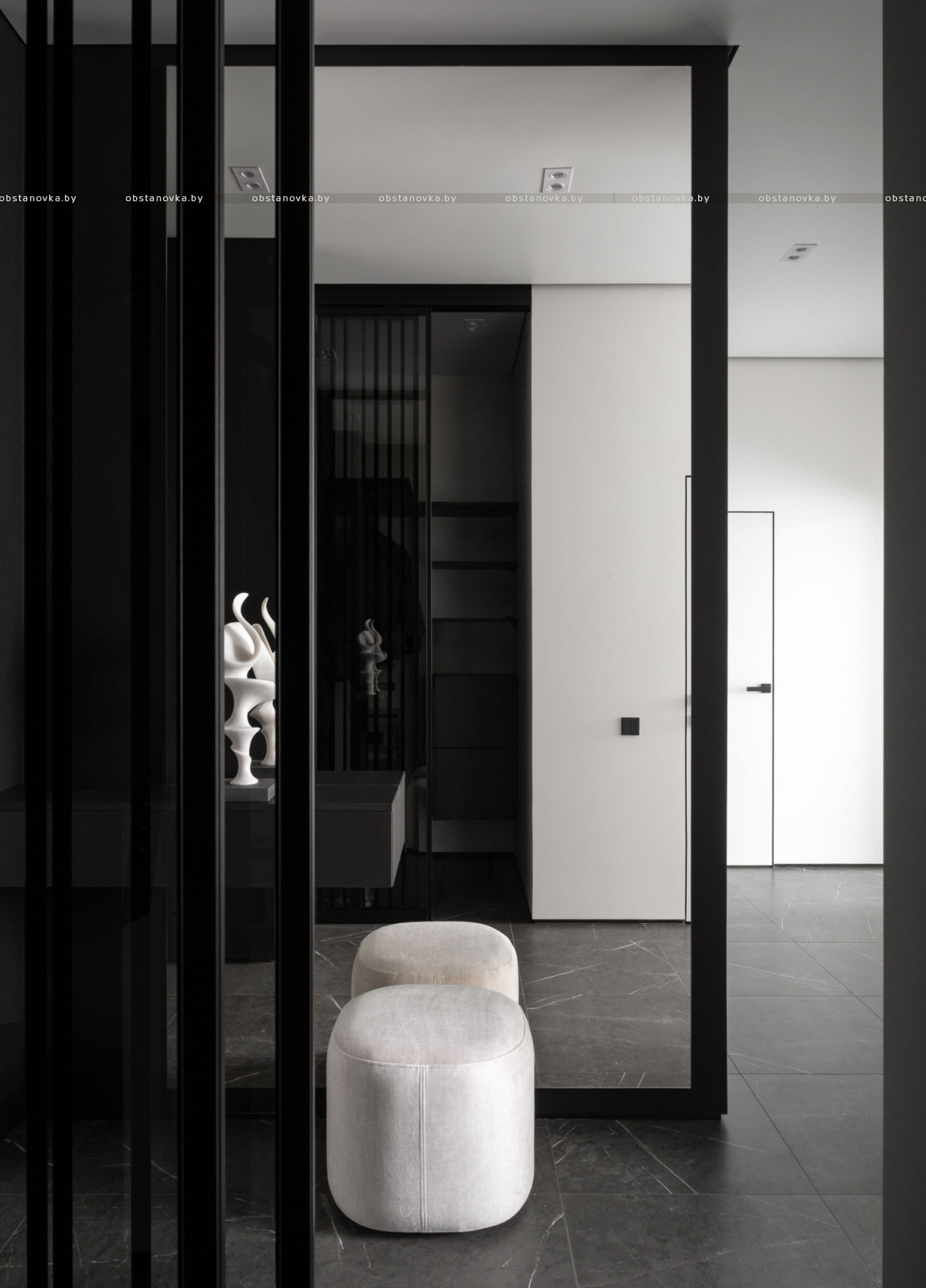 Интерьер квартиры «White and black»