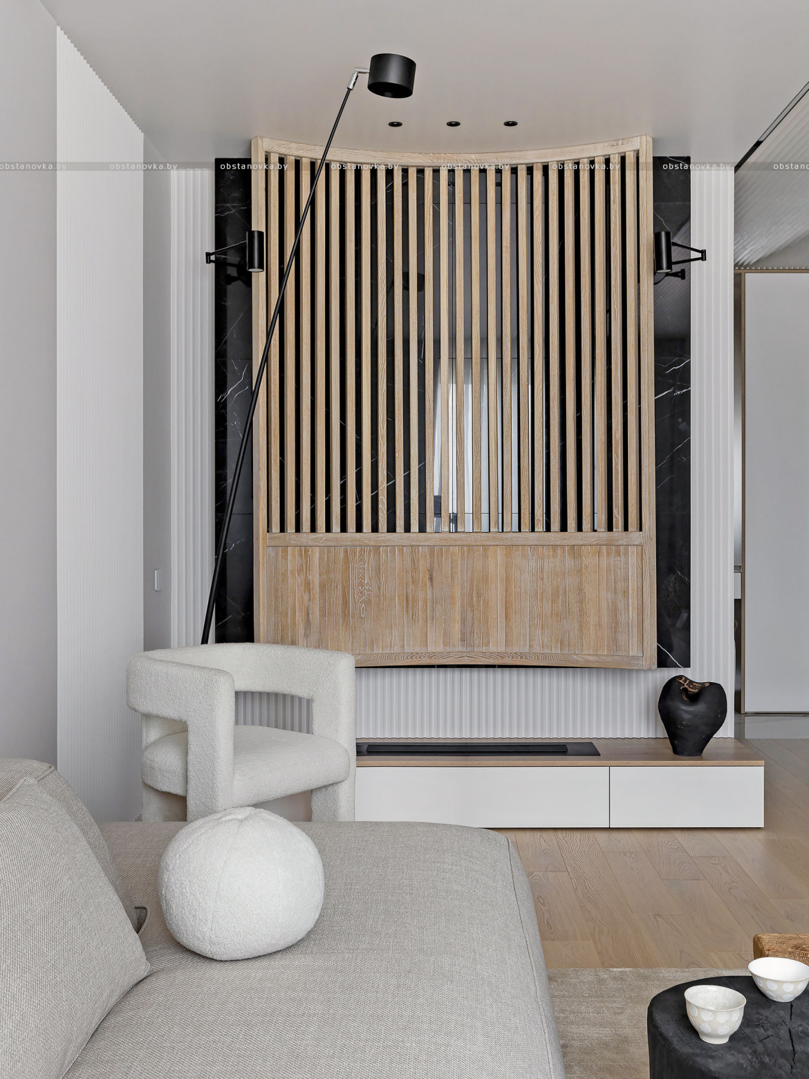 Интерьер квартиры «Лінейны дыссананс» Интерьер квартиры «Лінейны дыссананс»