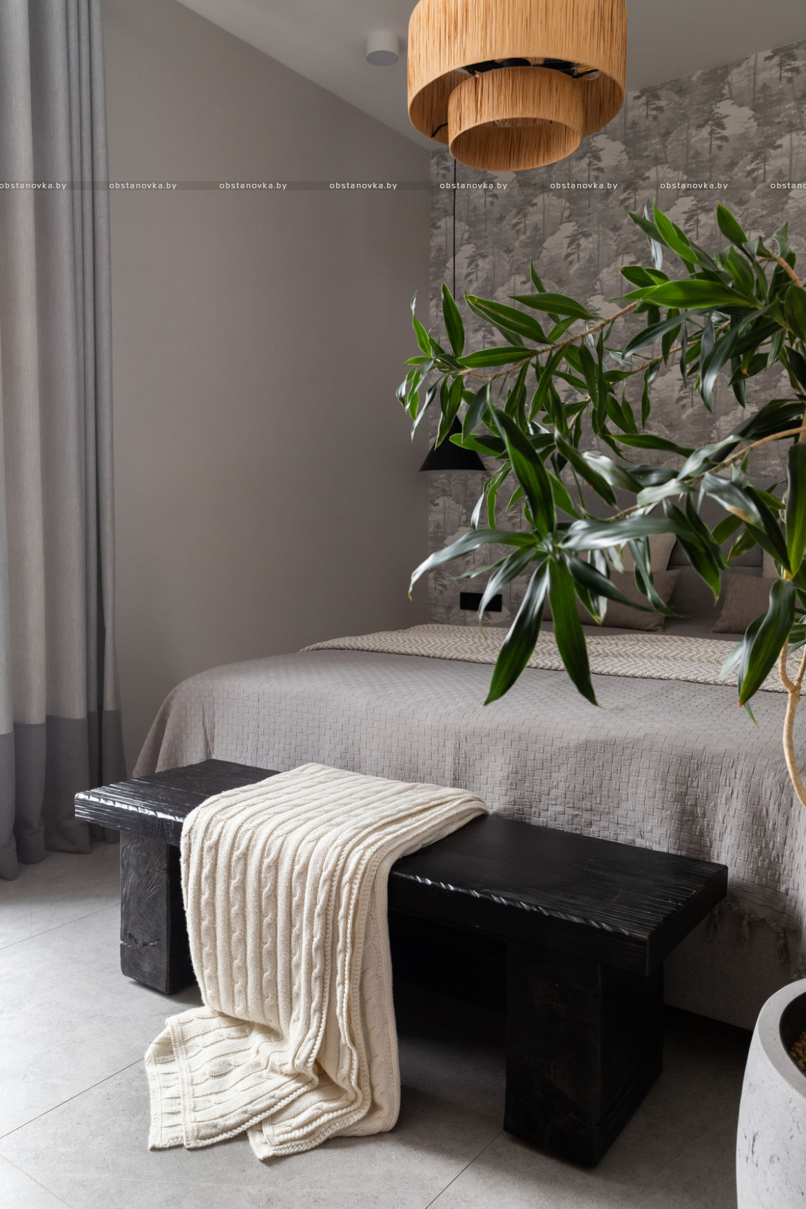 Интерьер дома «Серая тишина»