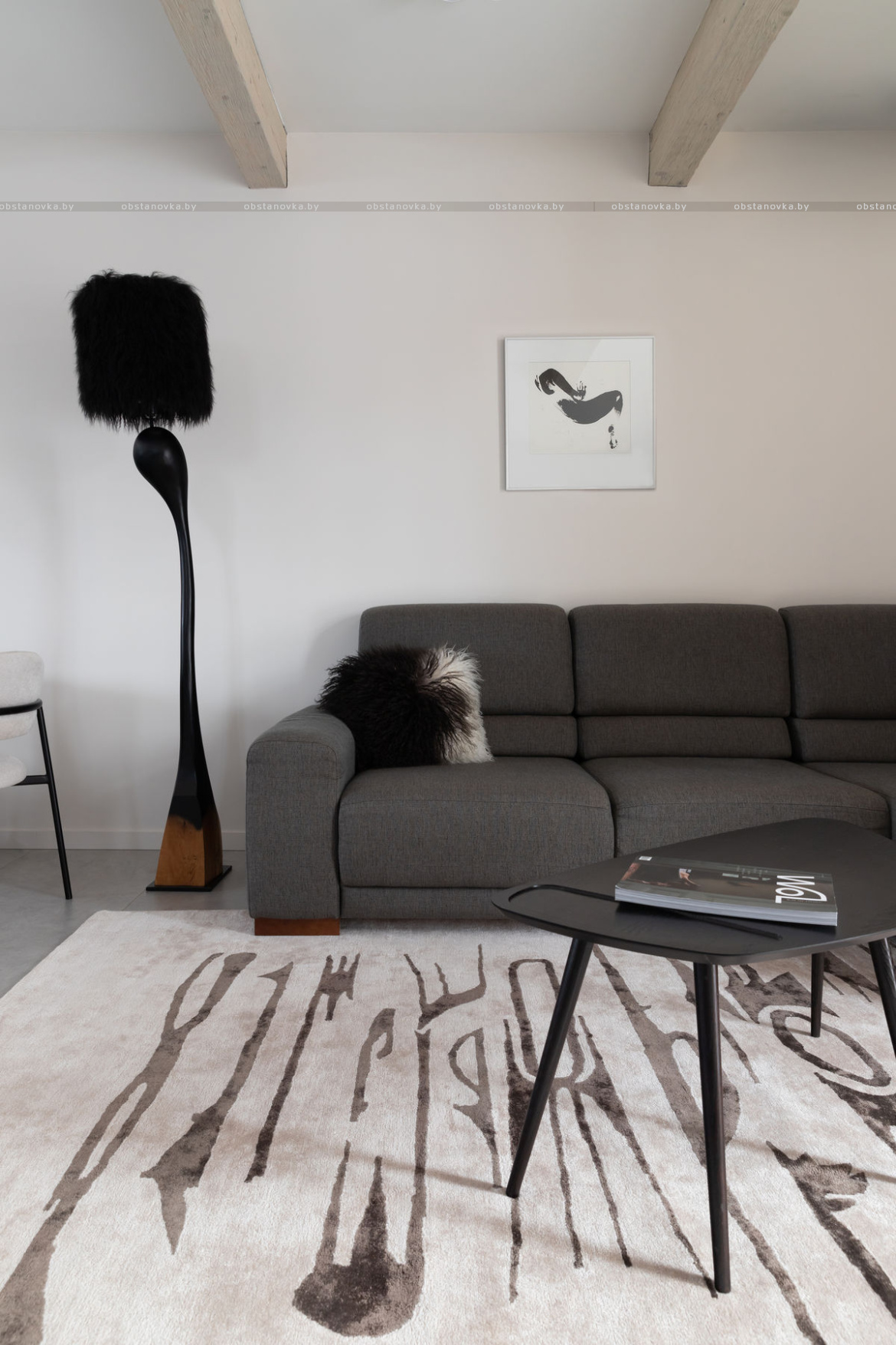 Интерьер дома «Серая тишина»