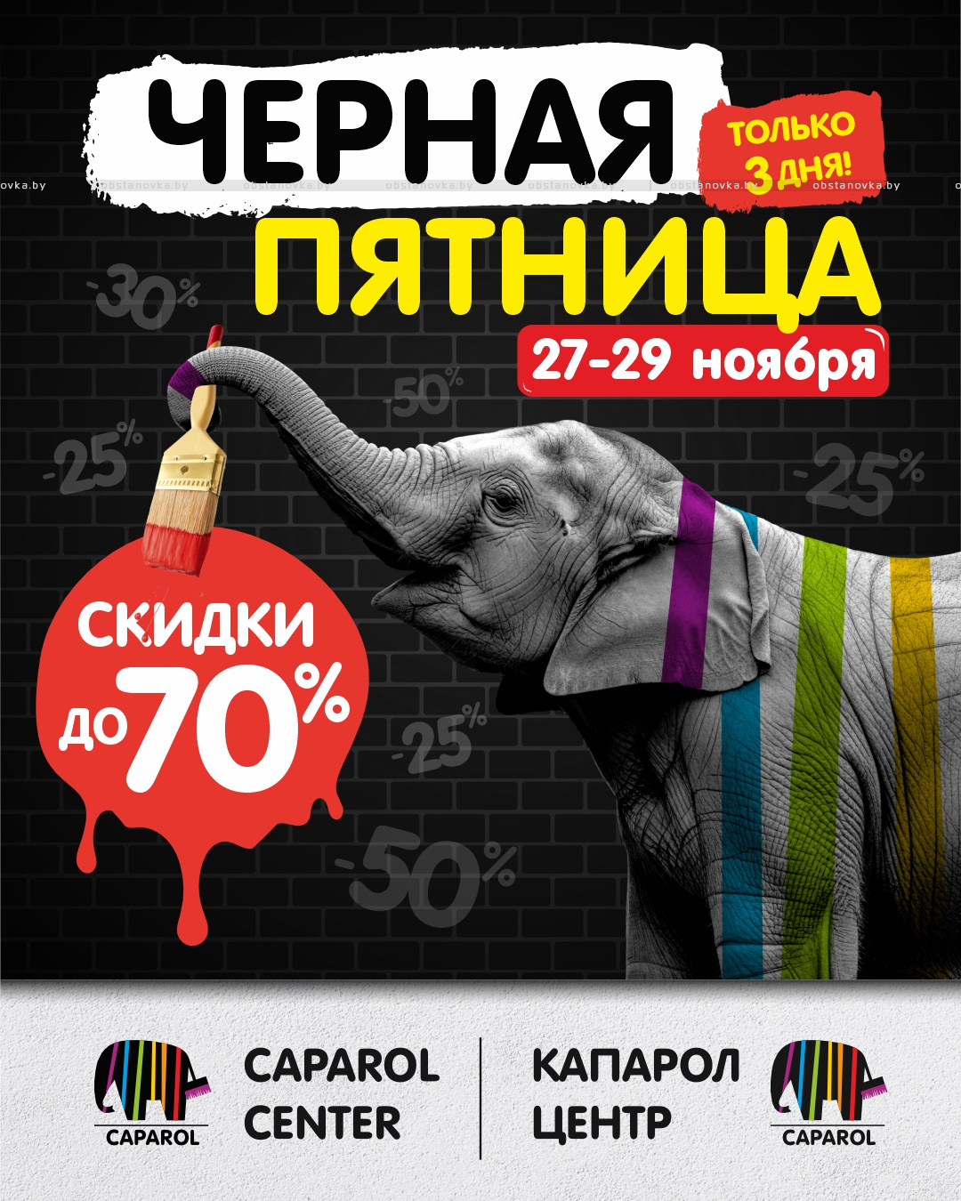 Чёрная пятница в Caparol Center