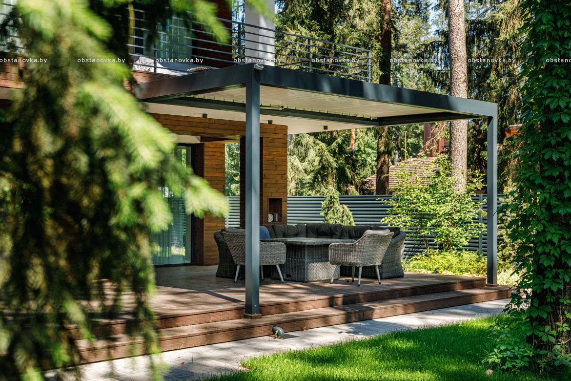 Пергола Bioclimatic с поворотными или сдвижными ламелями - природа под вашим контролем! 