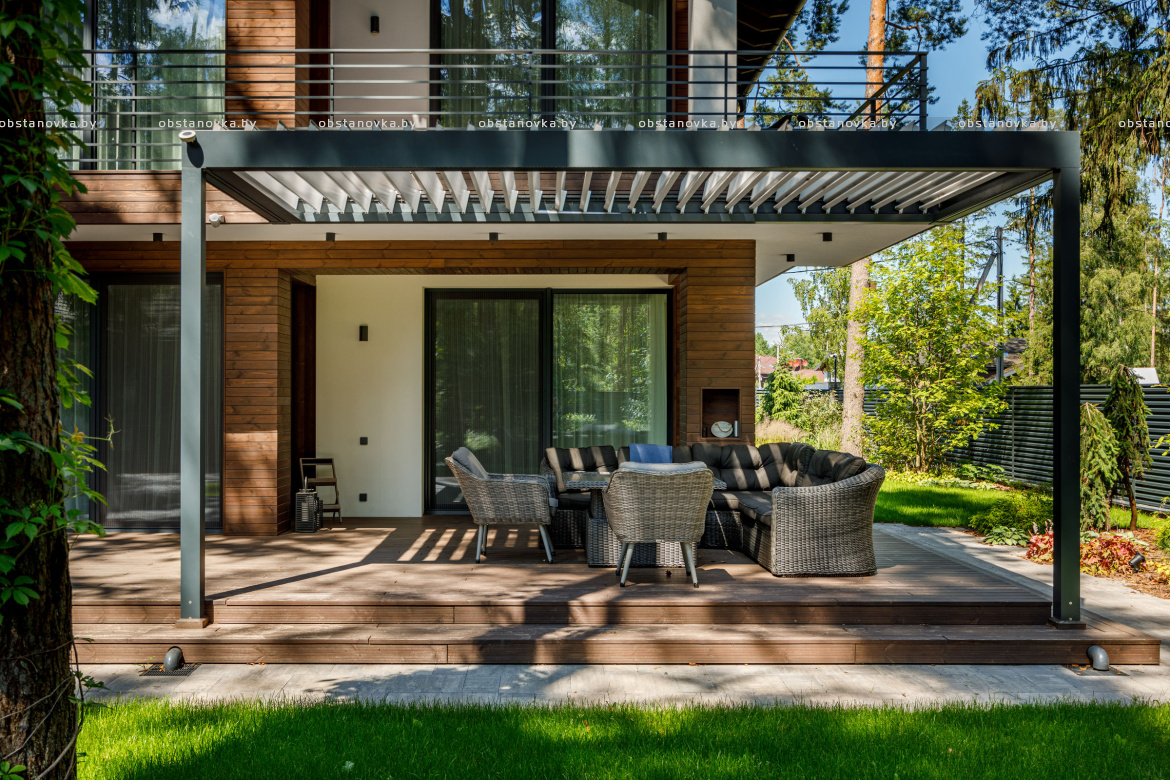 Пергола Bioclimatic с поворотными или сдвижными ламелями - природа под вашим контролем! 