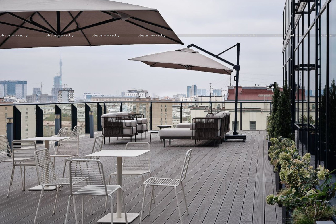 Терраса на эксплуатируемой кровле как часть архитектурного проекта