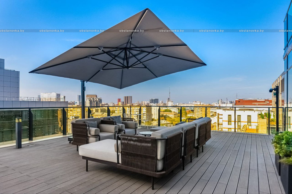 Терраса на эксплуатируемой кровле как часть архитектурного проекта