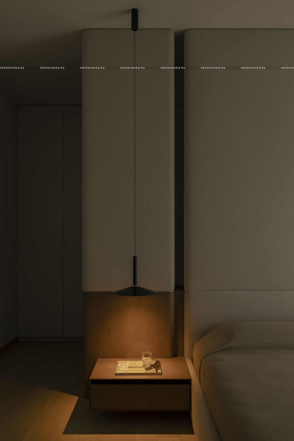Концепция «room within a room» в мастер-спальне Концепция «room within a room» в мастер-спальне