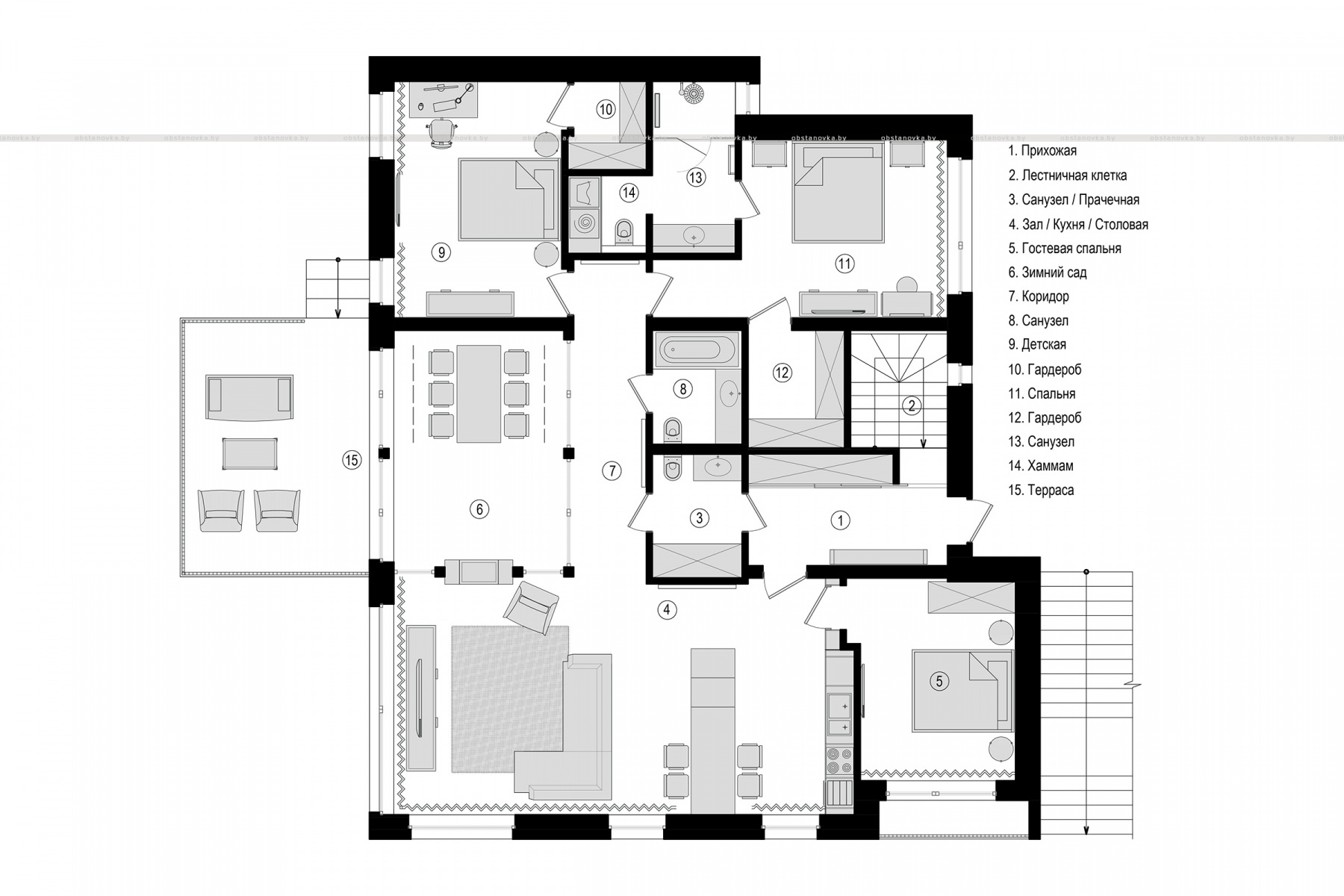 План дома «Casa Vita»