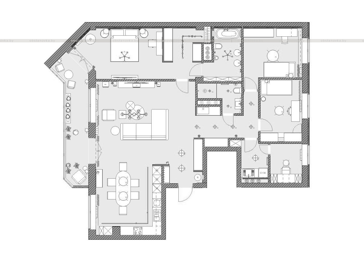 План квартиры «Cozy apartment»