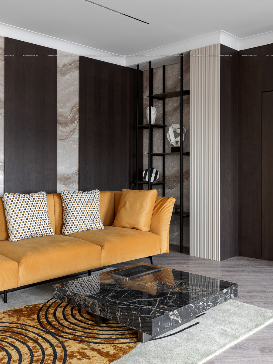 Интерьер квартиры «Wood&marble»