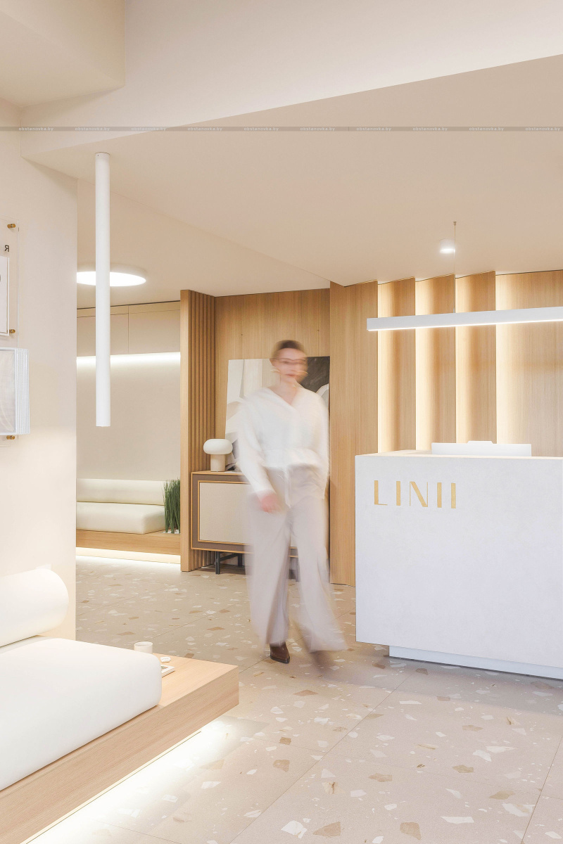 Интерьер клиники эстетической медицины «LINII»