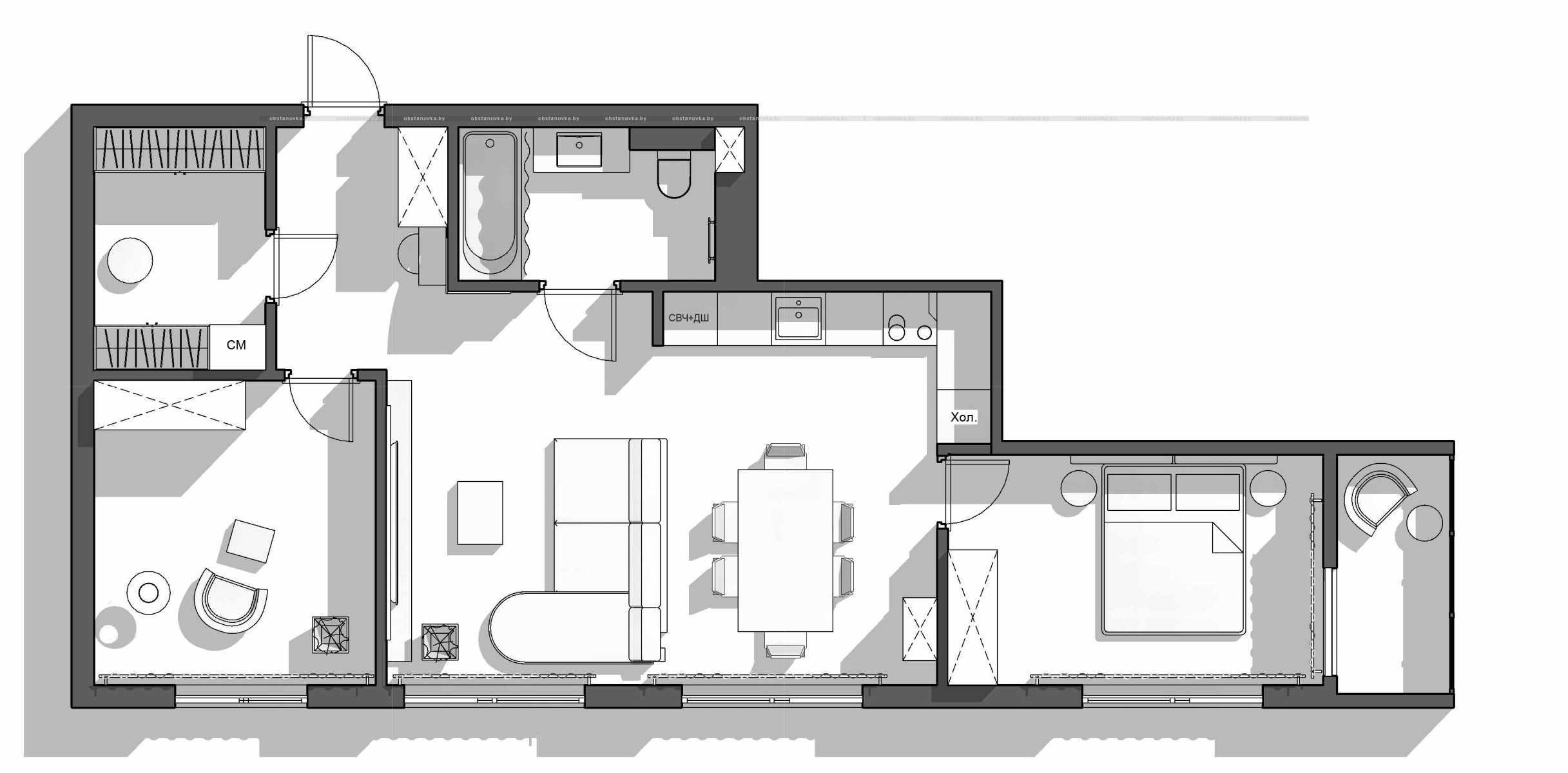 Интерьер квартиры «Elegant minimalism»