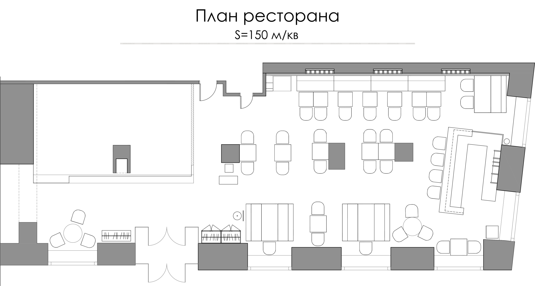 Интерьер ресторана «Реновация ресторана O.D.I.»
