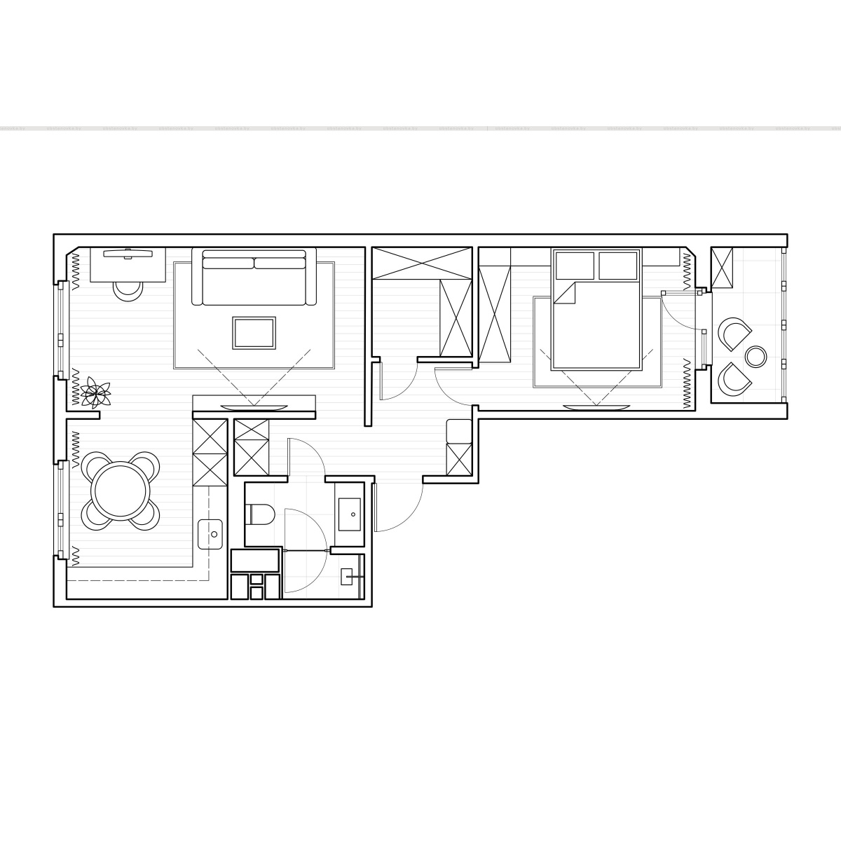 Интерьер квартиры «COFFEE apartment»