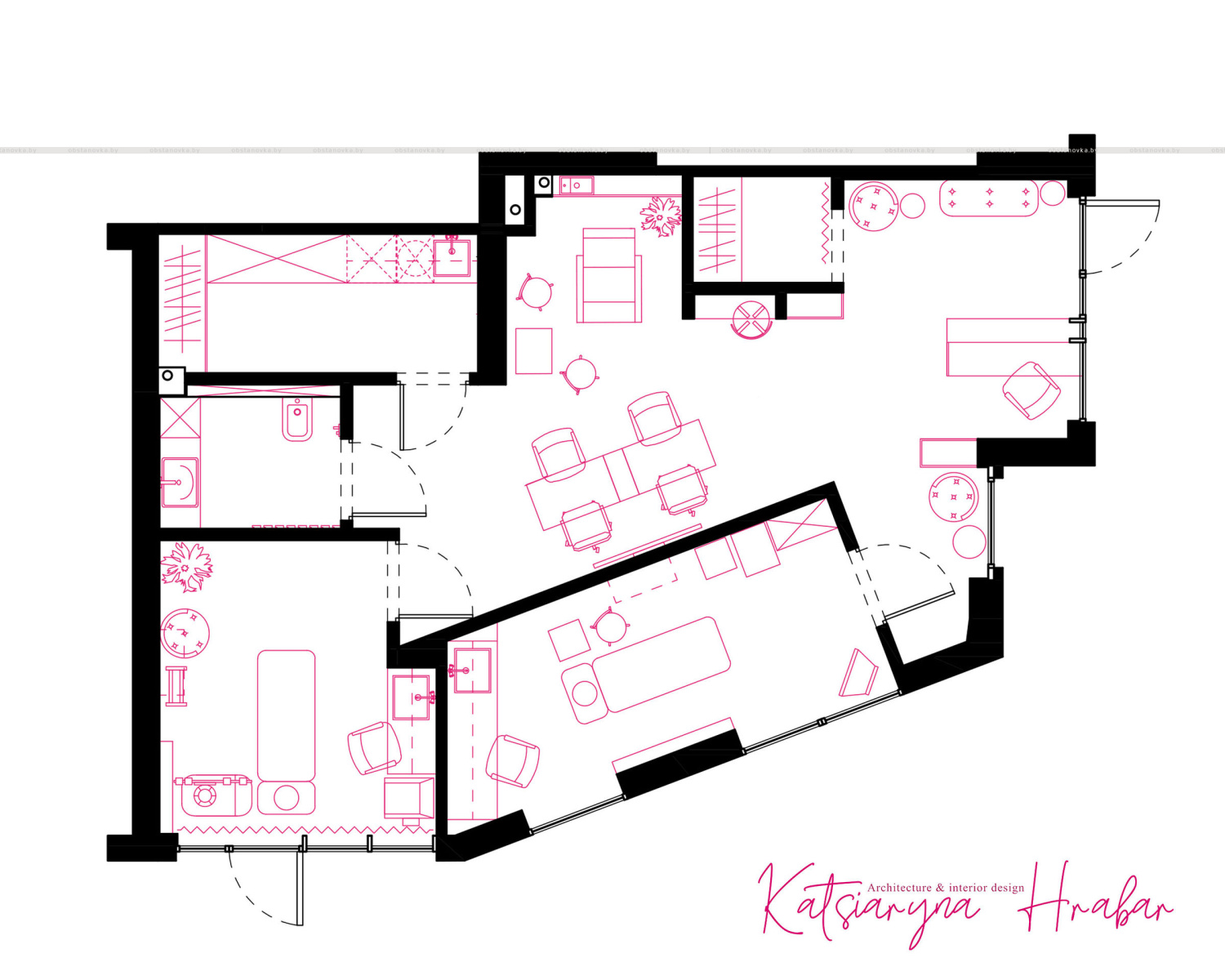 Интерьер салона красоты  «Skin Lounge»