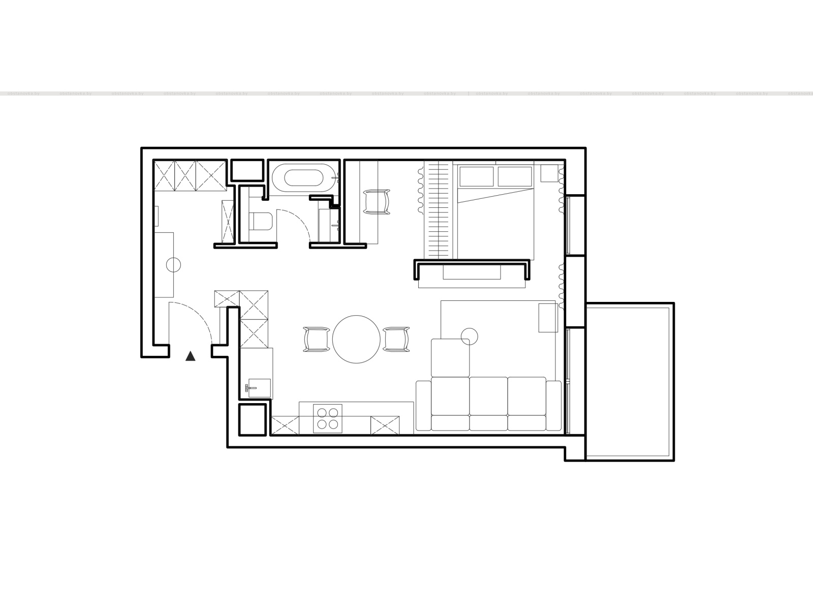 Интерьер квартиры «WAWA apartment»