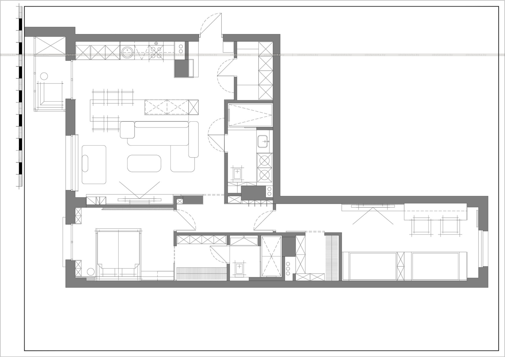 Интерьер квартиры «AM|PM ROOM»