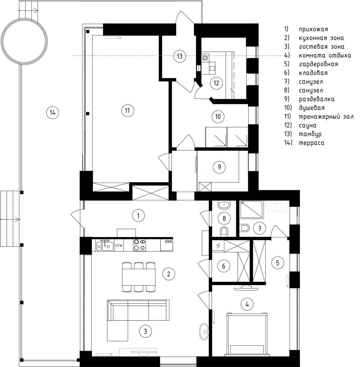 Интерьер дома «Emerald»