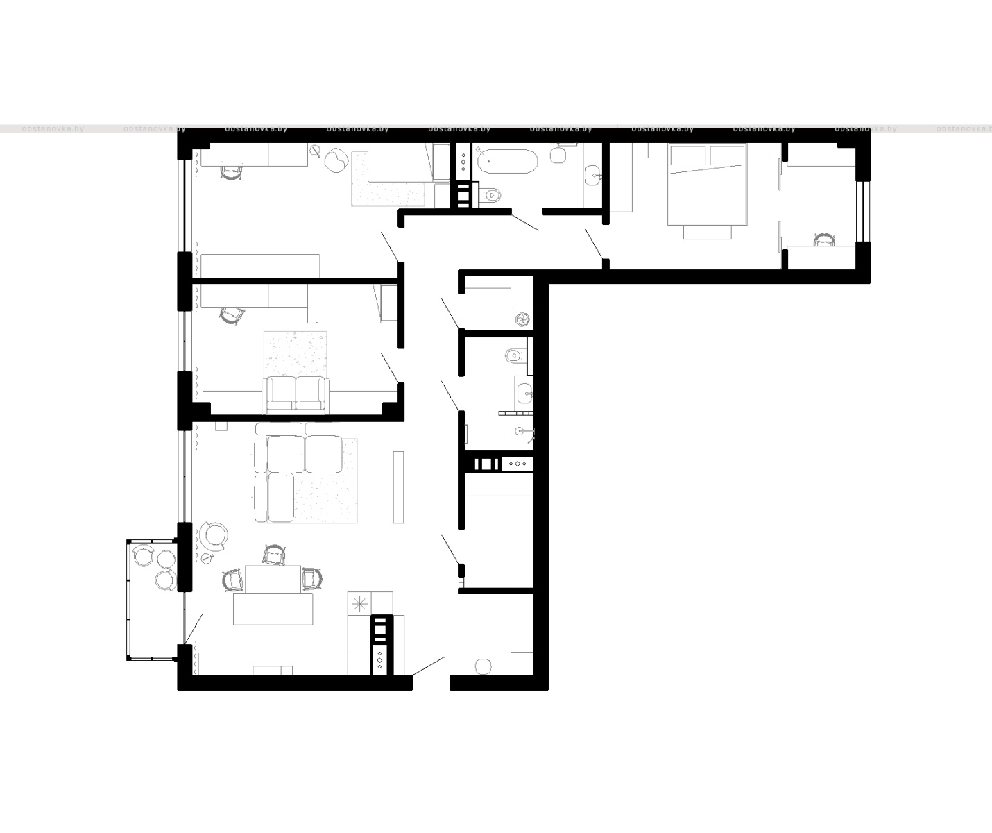 Интерьер квартиры «HAIKU»