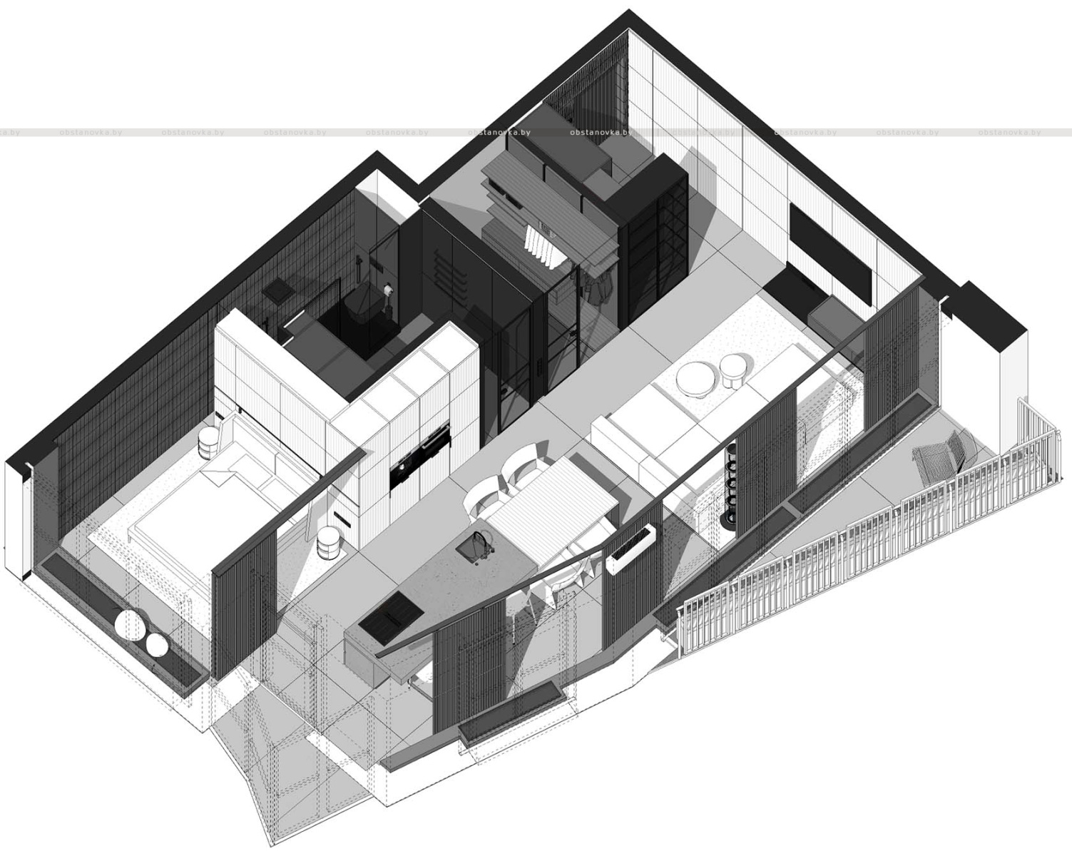 Интерьер квартиры «MM35 apartment»