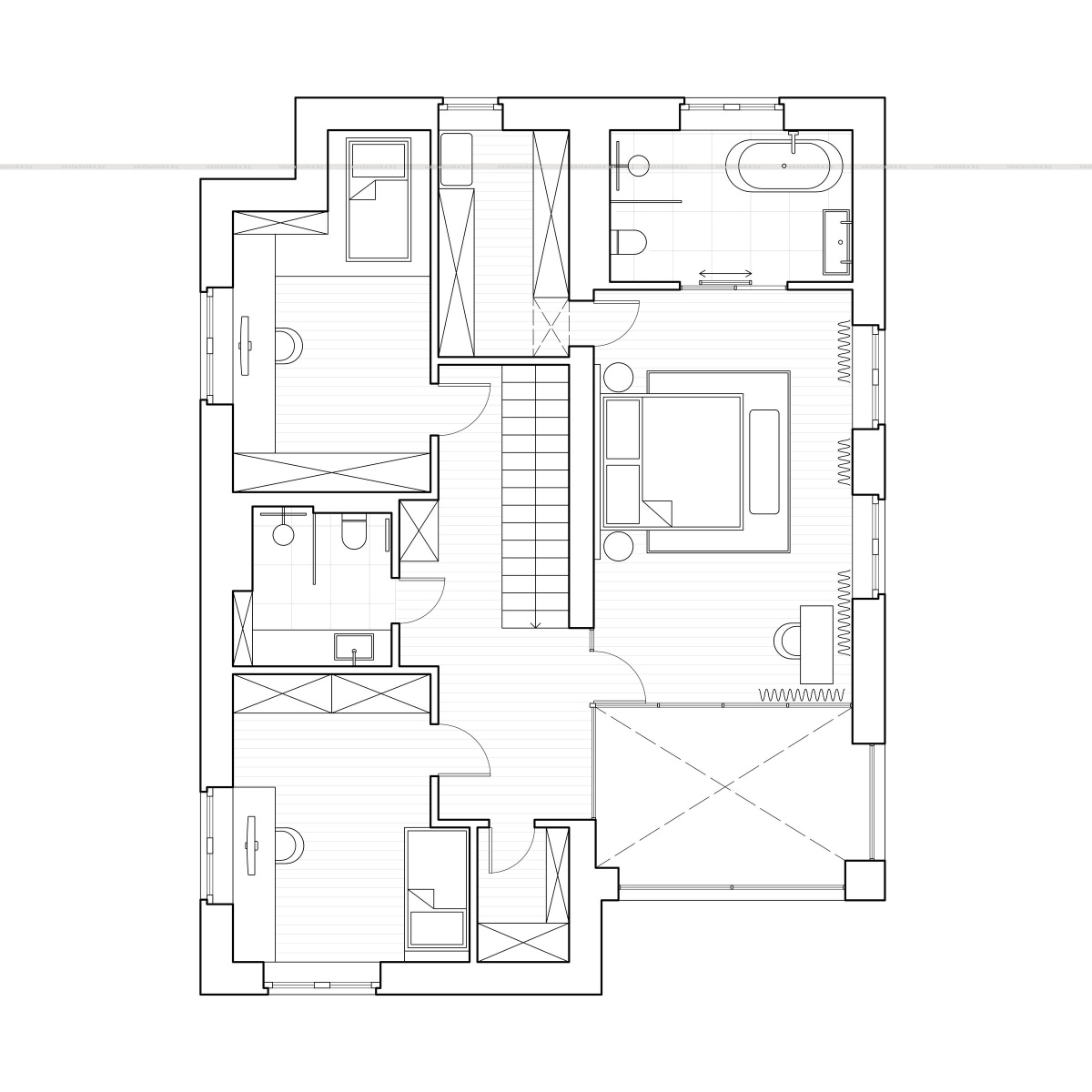 Интерьер дома «VOLUME house»