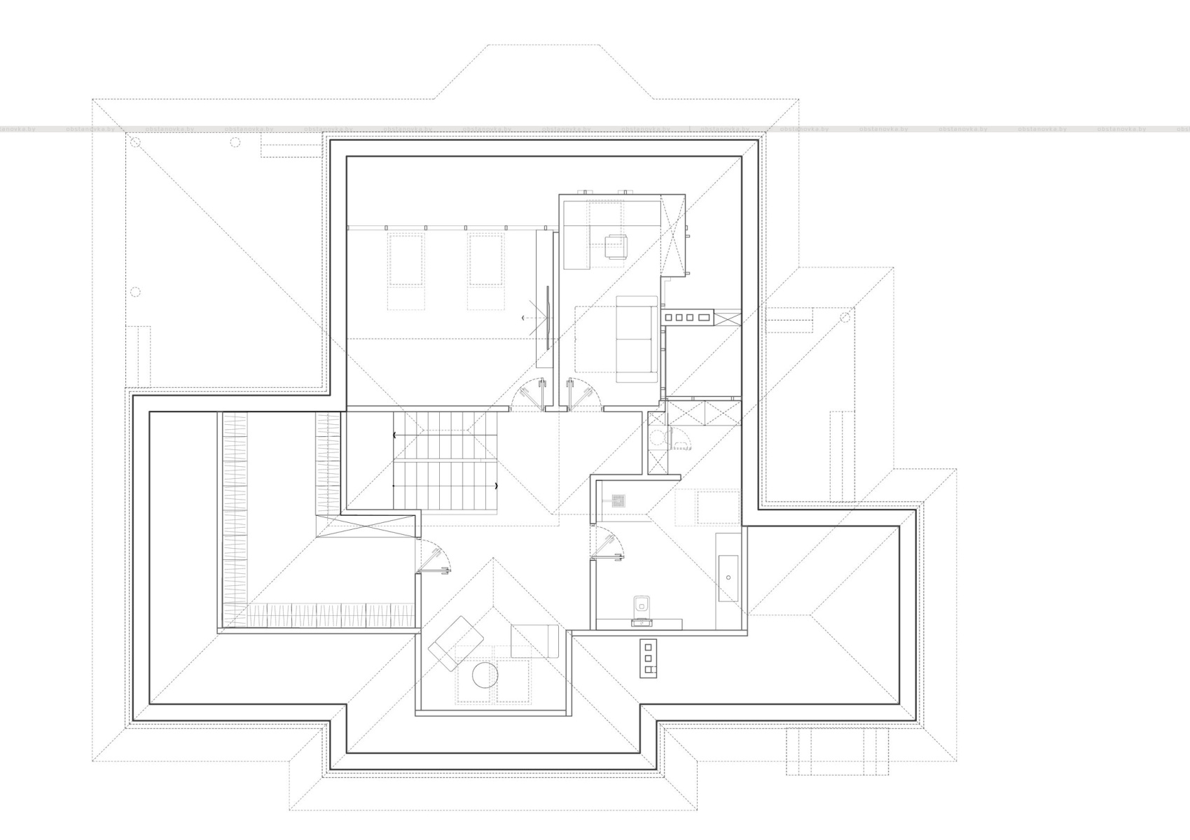 Интерьер дома «Сквозь стены»