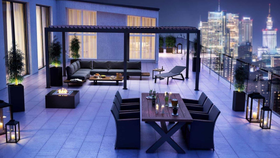 Терраса на эксплуатируемой кровле как часть архитектурного проекта