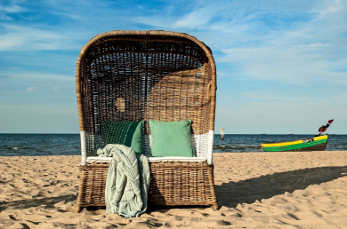 Пляжное кресло St.TROPEZ из натурального ротанга