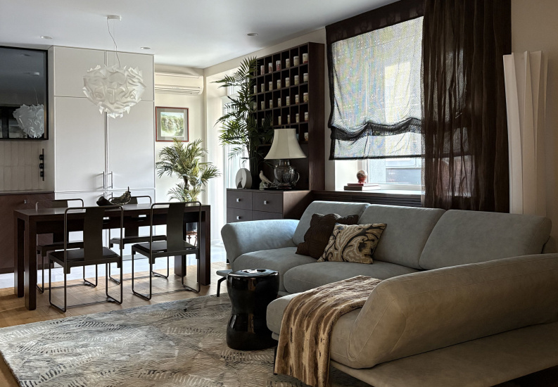 Интерьер квартиры «Шёлковый путь. современное прочтение 