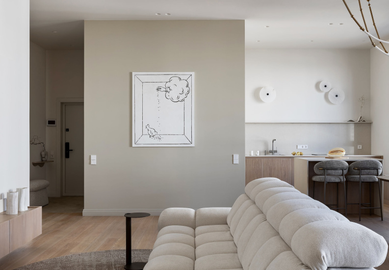 Интерьер квартиры «Теплый вдох»