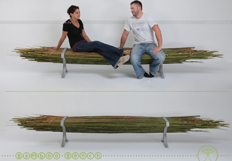 Бамбуковая скамейка от Гала Бэн-Арава