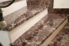 Лестница из мрамора Emperador dark и Crema Marfil