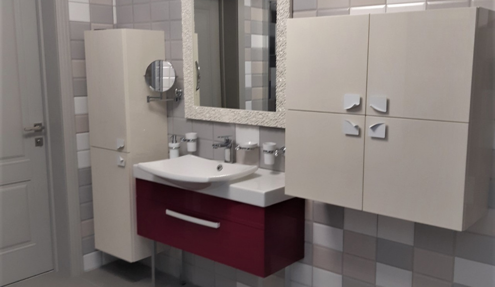Реализация дизайна ванной комнаты в проекте Любань