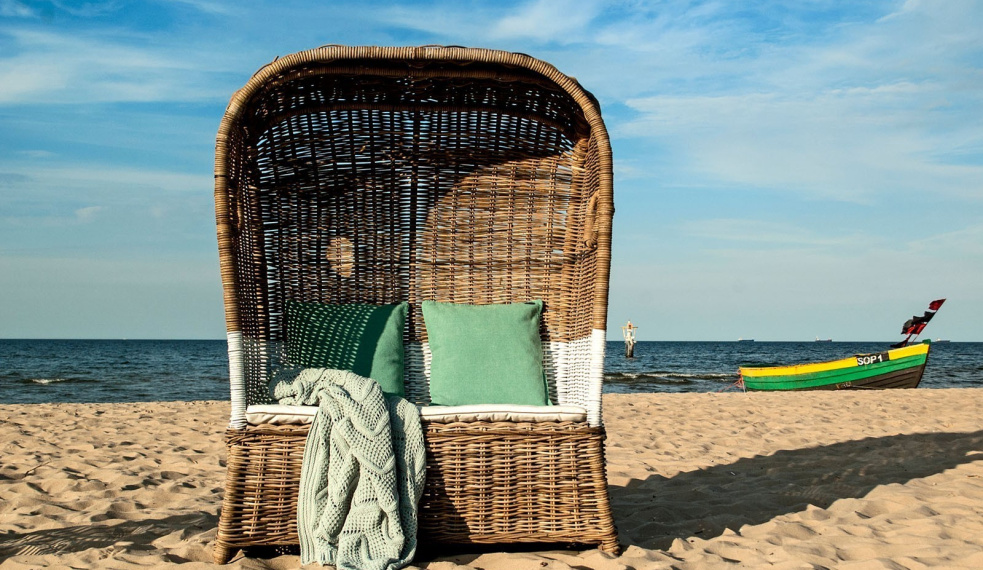 Пляжное кресло St.TROPEZ из натурального ротанга